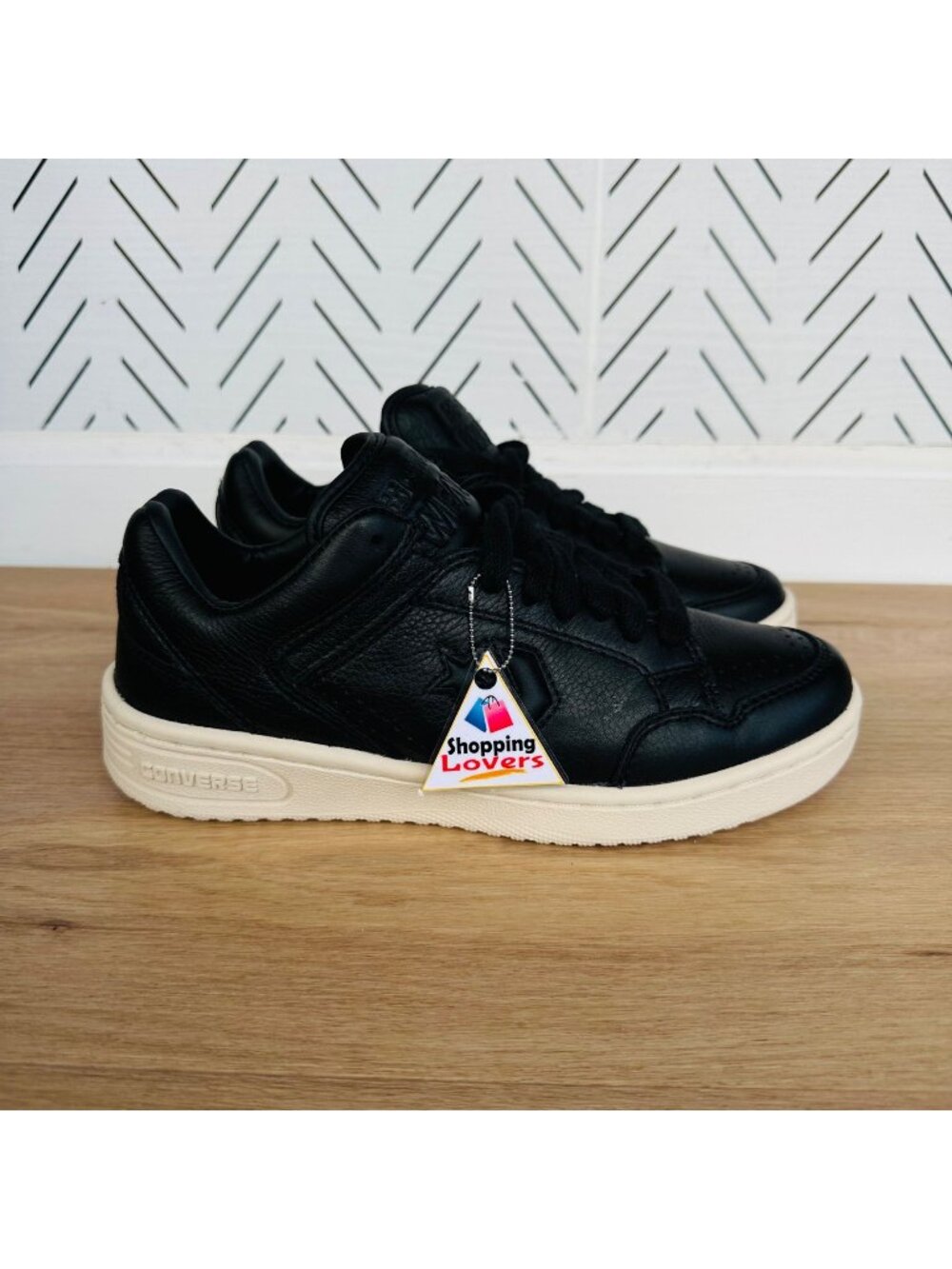 ❤️CONVERSE WEAPON MONO OX Sz 5.5 Men Shoes LEATHER Black Casual Sneakers A12485C